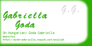 gabriella goda business card